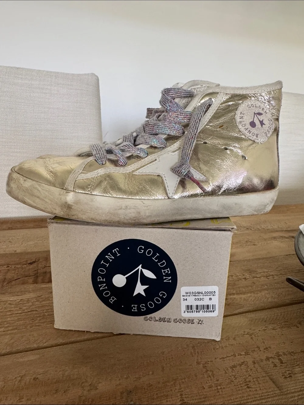 Golden Goose shiny gold
